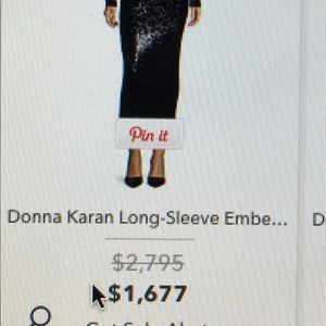 Black sequined formal dress